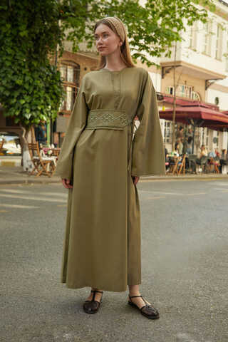 Asrin Dress Khaki - 6