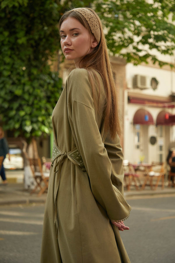 Asrin Dress Khaki - 9