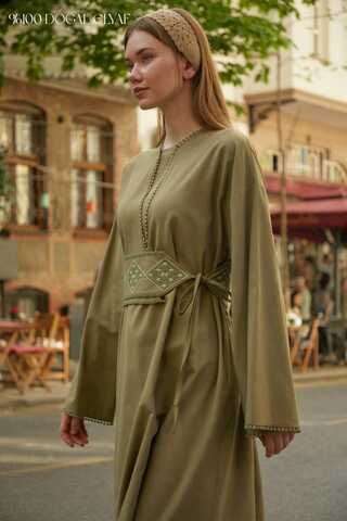Asrin Dress Khaki - 1