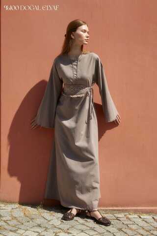 Asrin Dress Taupe - 1