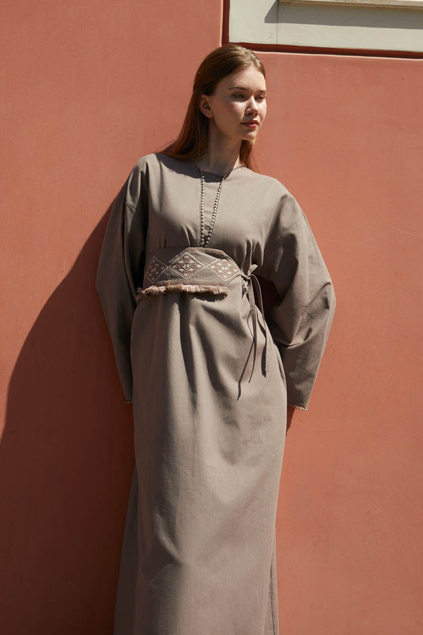 Asrin Dress Taupe - 7