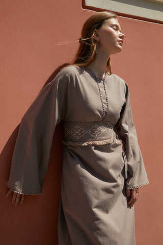 Asrin Dress Taupe - 9