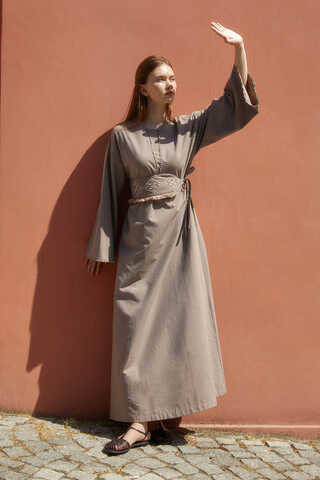 Asrin Dress Taupe - 10