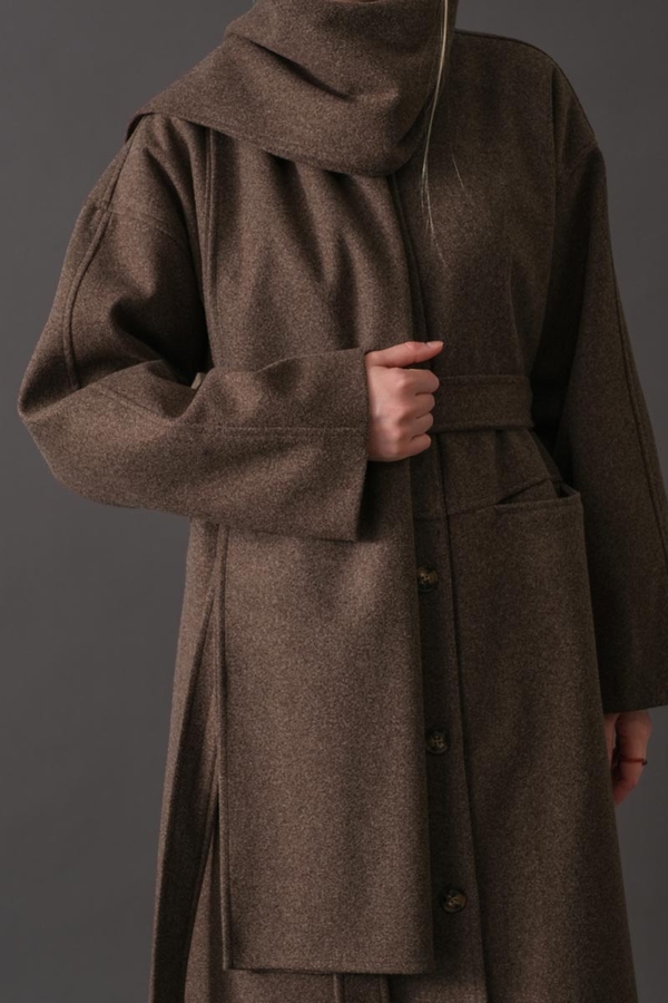 Atkılı Kaban Kahverengi - 10