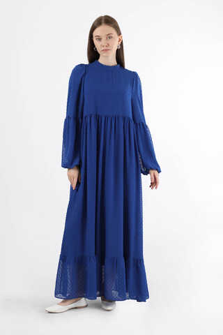 Avril Chiffon Dress Sax - 3