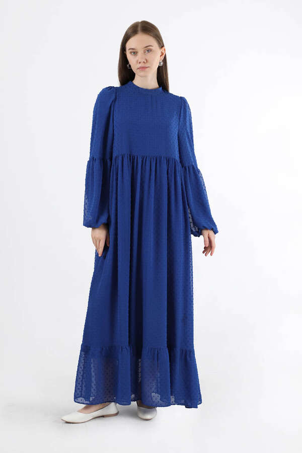 Avril Chiffon Dress Sax - 3