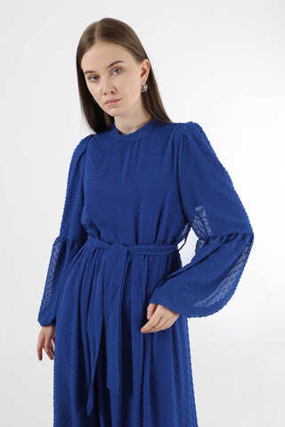 Avril Chiffon Dress Sax - 4