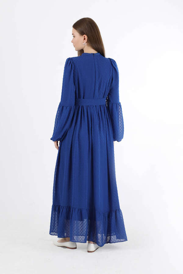 Avril Chiffon Dress Sax - 5