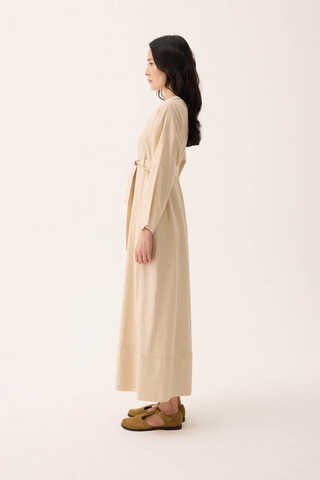 Ayana Keten Elbise Taş - 7