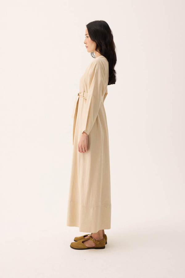 Ayana Keten Elbise Taş - 7