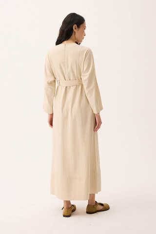 Ayana Keten Elbise Taş - 14