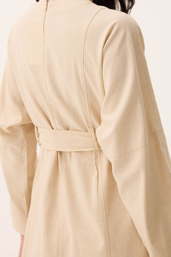 Ayana Keten Elbise Taş - 15