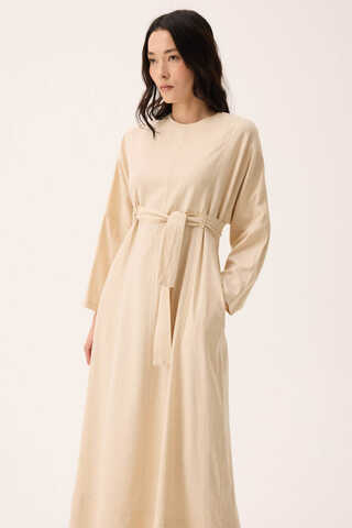 Ayana Keten Elbise Taş - 10