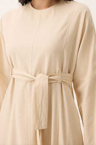 Ayana Keten Elbise Taş - 3