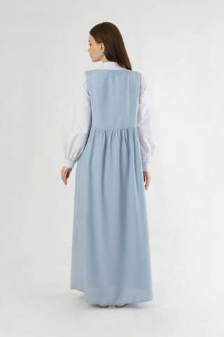 Bağcıklı Jile Takım Bebe Mavisi - 5