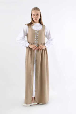 Bağcıklı Jile Takım Camel - 1