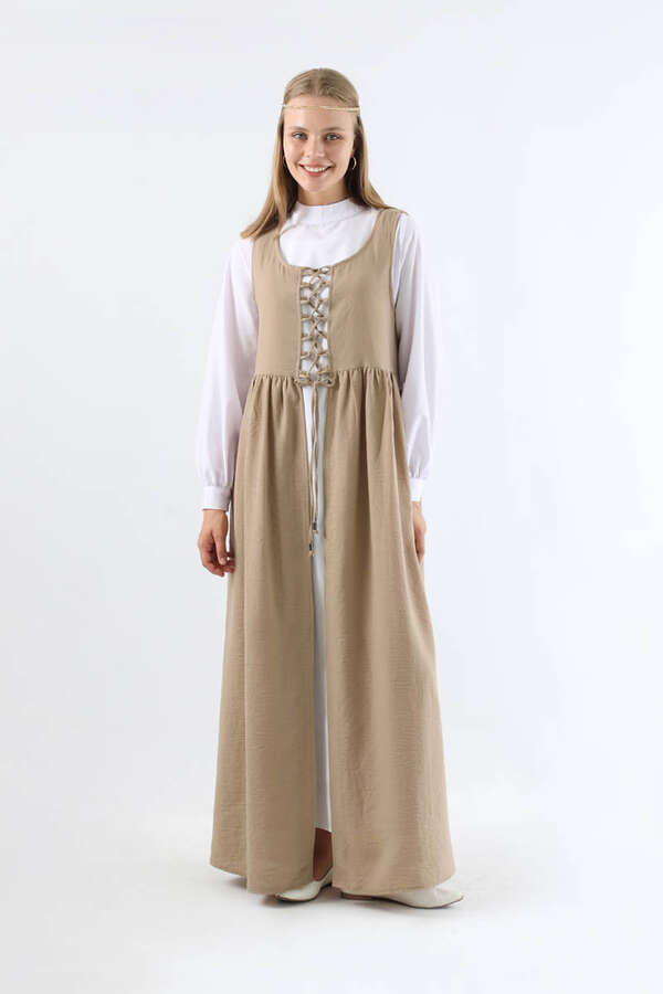 Bağcıklı Jile Takım Camel - 3