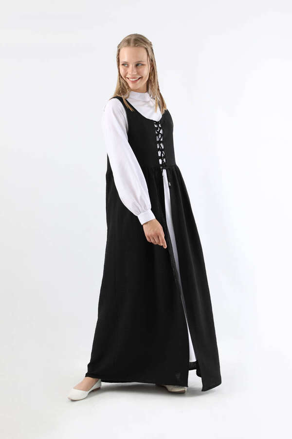 Bağcıklı Jile Takım Siyah - 3