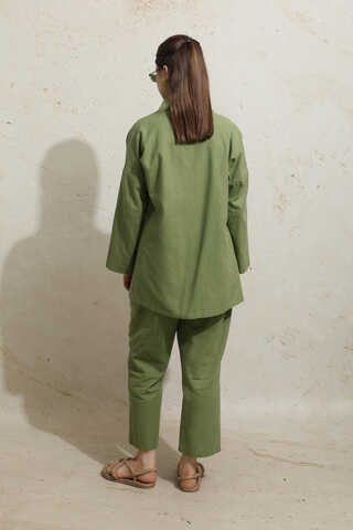Bağcıklı Kimona Takım Haki - 7