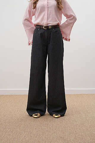 Baggy Kot Pantolon Siyah - 2