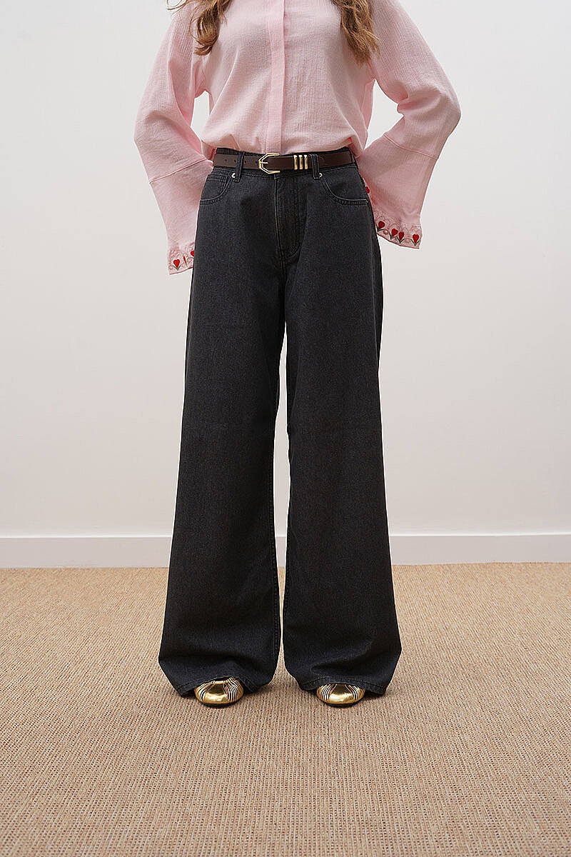 Baggy Kot Pantolon Siyah - 2