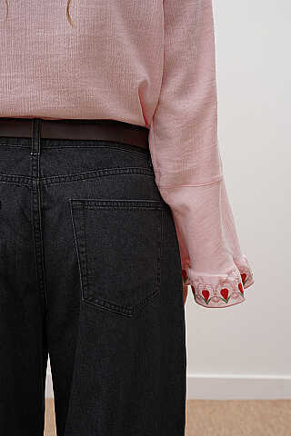 Baggy Kot Pantolon Siyah - 4