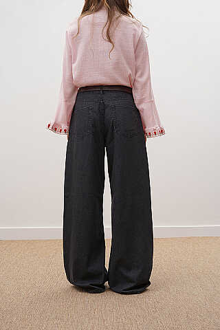 Baggy Kot Pantolon Siyah - 6