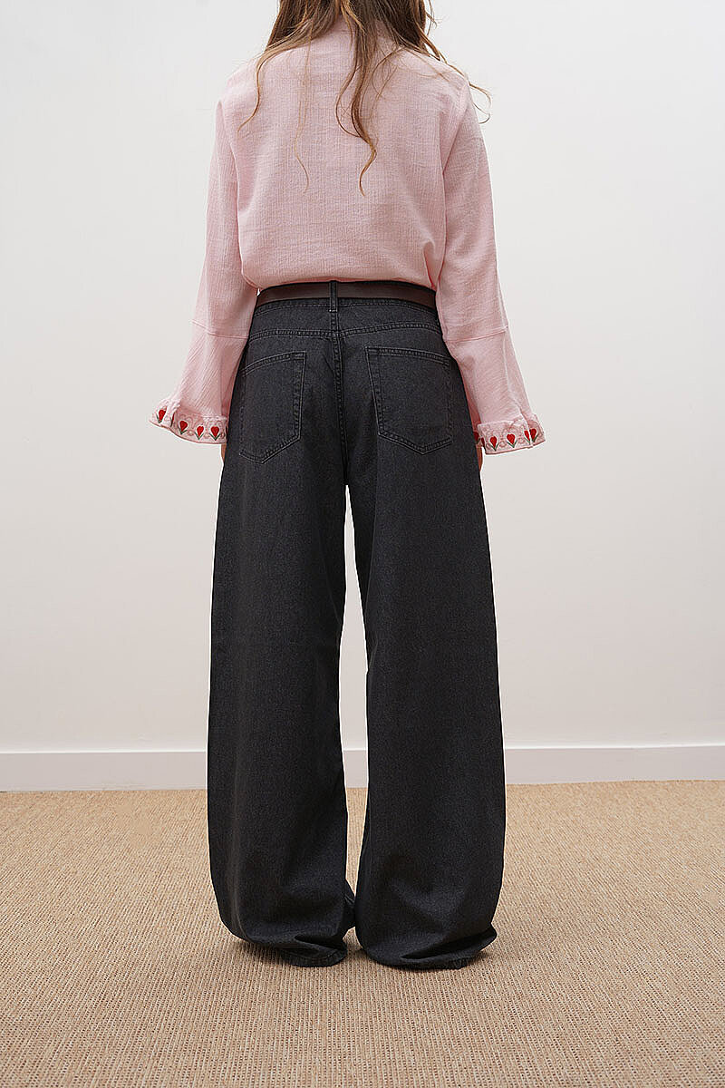 Baggy Kot Pantolon Siyah - 6