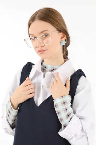 Bağlama Detaylı Jile Lacivert - 4