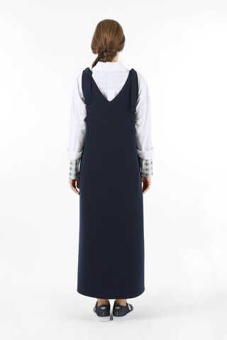 Bağlama Detaylı Jile Lacivert - 6