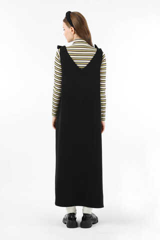 Bağlama Detaylı Jile Siyah - 6