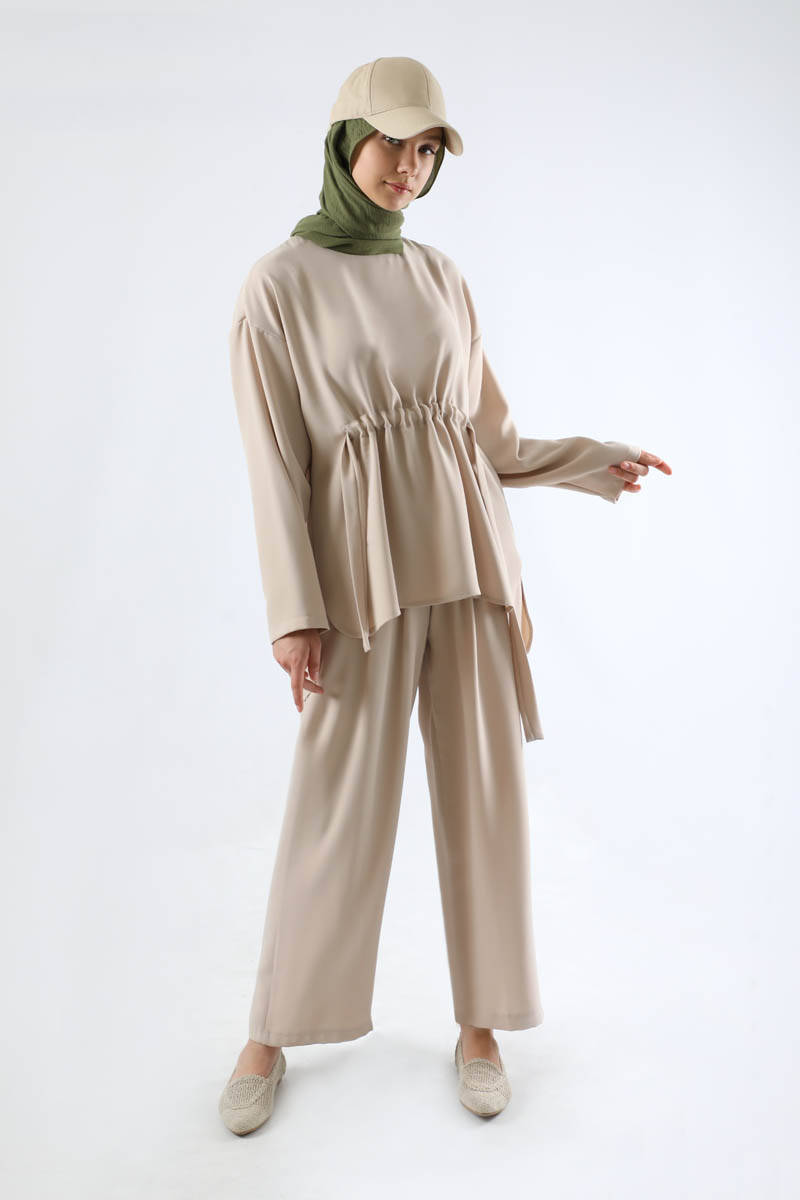 Bağlamalı Büzgü Detaylı Takım Taş