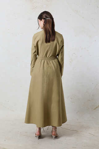 Bağlamalı Etek Takım Camel - 2