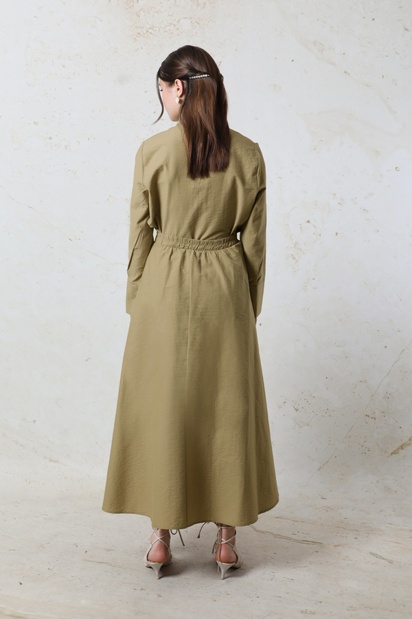 Bağlamalı Etek Takım Camel - 2