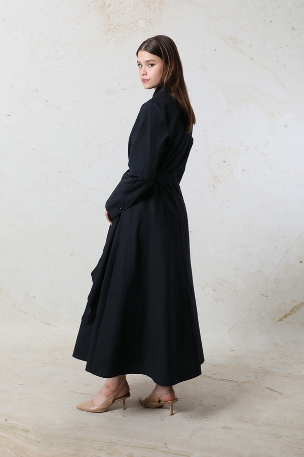 Bağlamalı Etek Takım Lacivert - 6