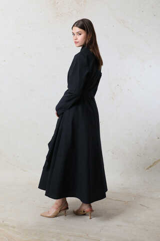 Bağlamalı Etek Takım Lacivert - 6