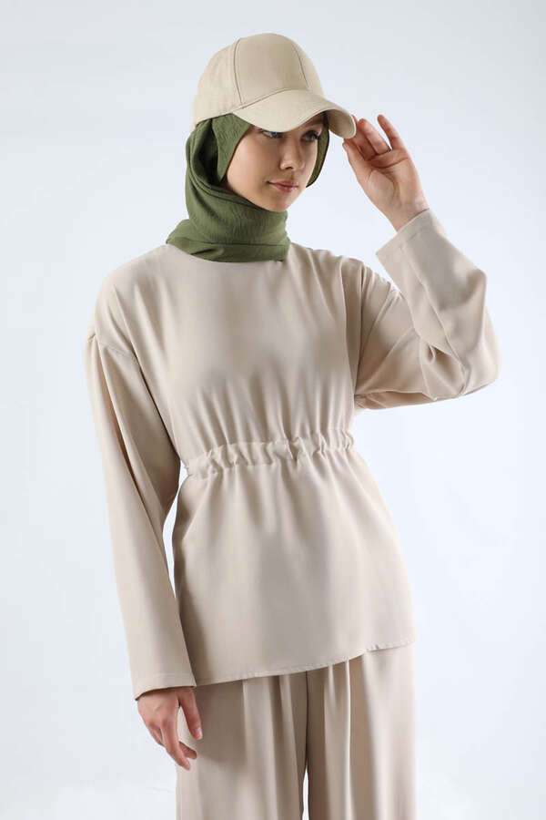 Bound Shirred Detail Team Stone - 2