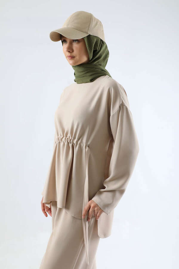 Bound Shirred Detail Team Stone - 4