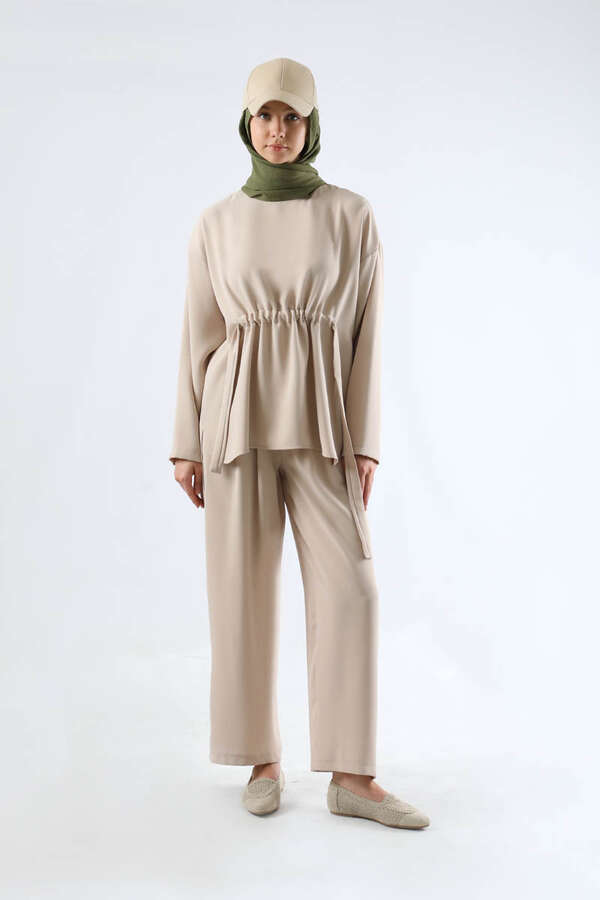 Bound Shirred Detail Team Stone - 5