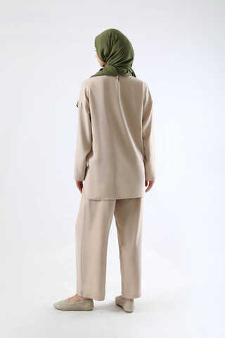 Bound Shirred Detail Team Stone - 6