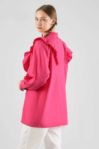 Bağlamalı Tunik Fuşya - 5