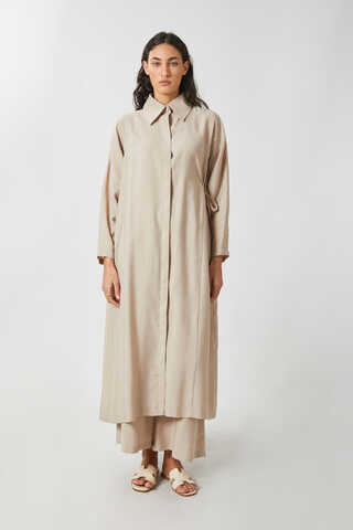 Bağlamalı Uzun Tunik Takım Taş - 1