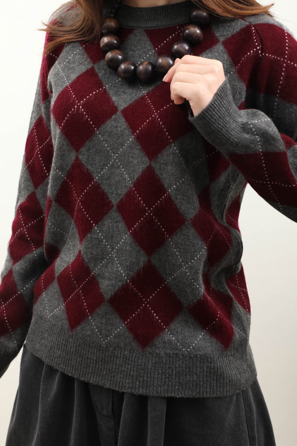 Baklava Desen Kazak Gri - 5