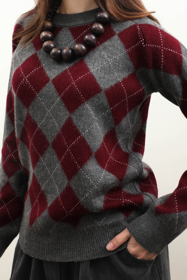 Baklava Desen Kazak Gri - 6