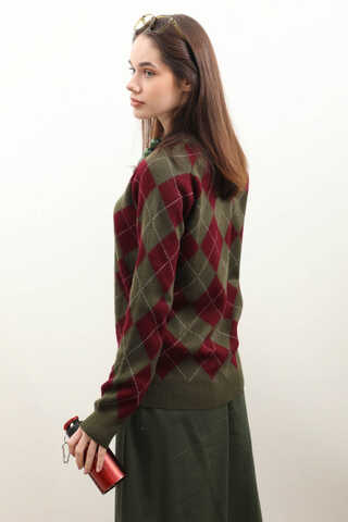 Baklava Desen Kazak Haki - 6