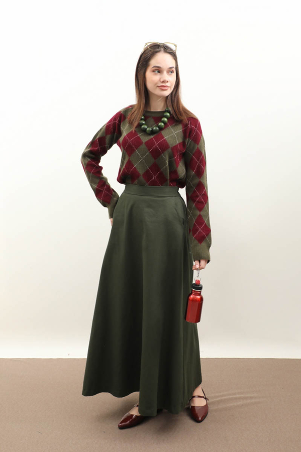 Baklava Desen Kazak Haki - 2