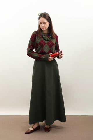 Baklava Desen Kazak Haki - 1