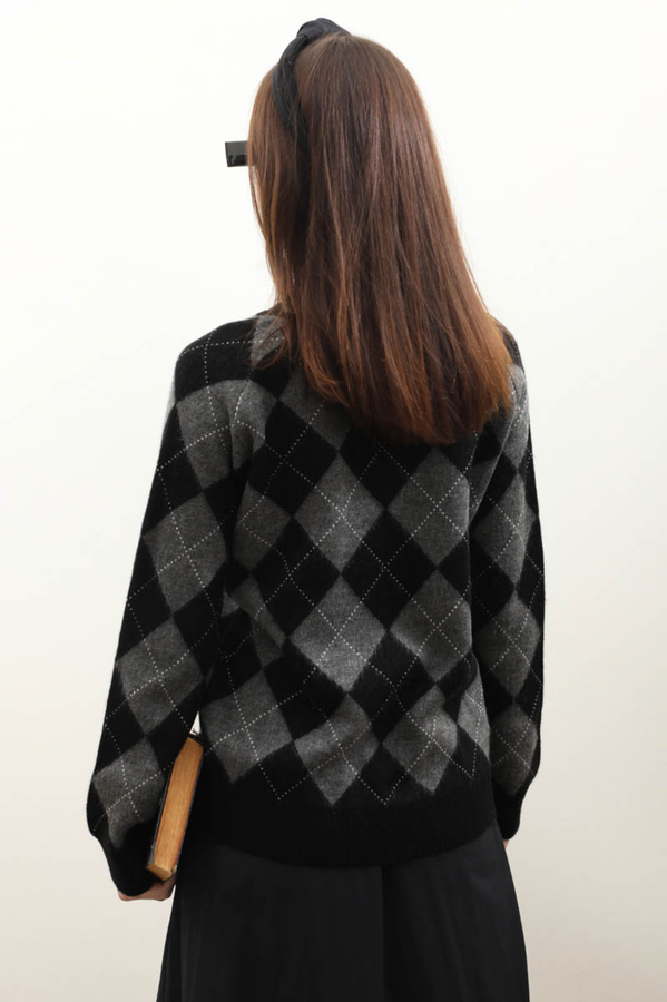 Baklava Desen Kazak Siyah - 6