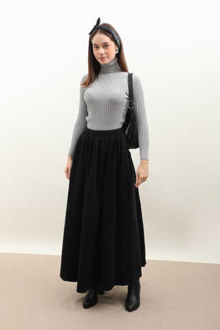 Balıkçı Yaka Triko Body Gri - 4