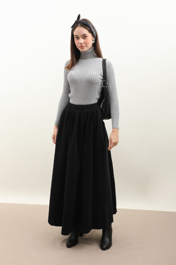 Balıkçı Yaka Triko Body Gri - 4